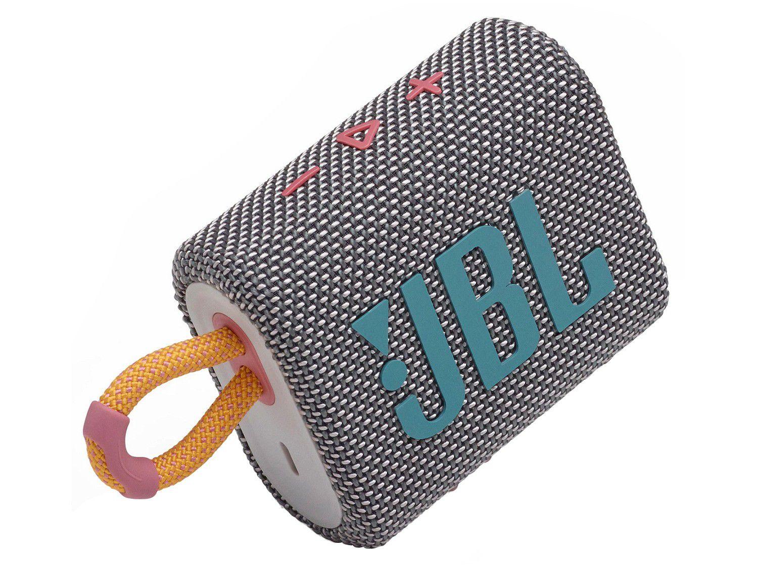 Caixa de Som JBL Go 3 Bluetooth Portátil 4,2W - à Prova de Água USB