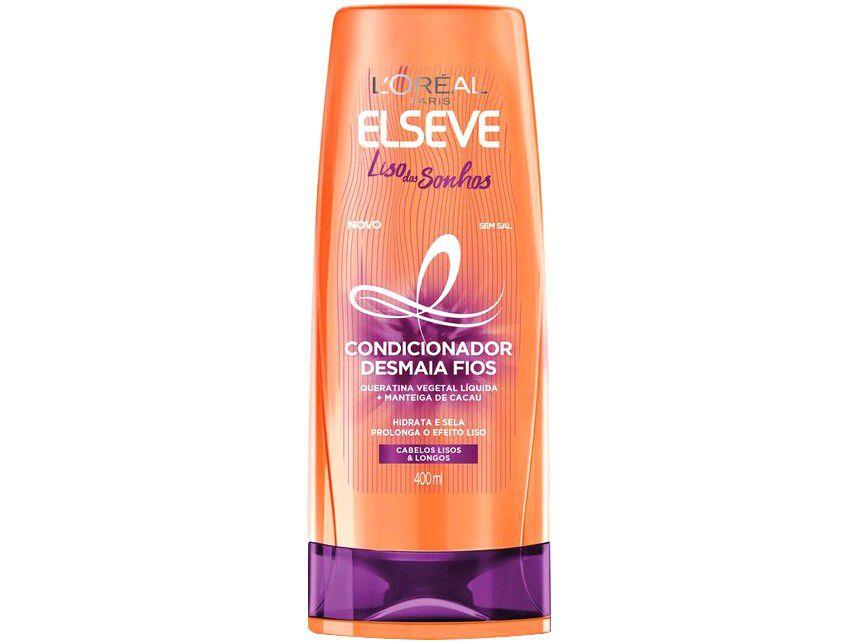 Condicionador Elseve Liso dos Sonhos - Desmaia Fios 400ml