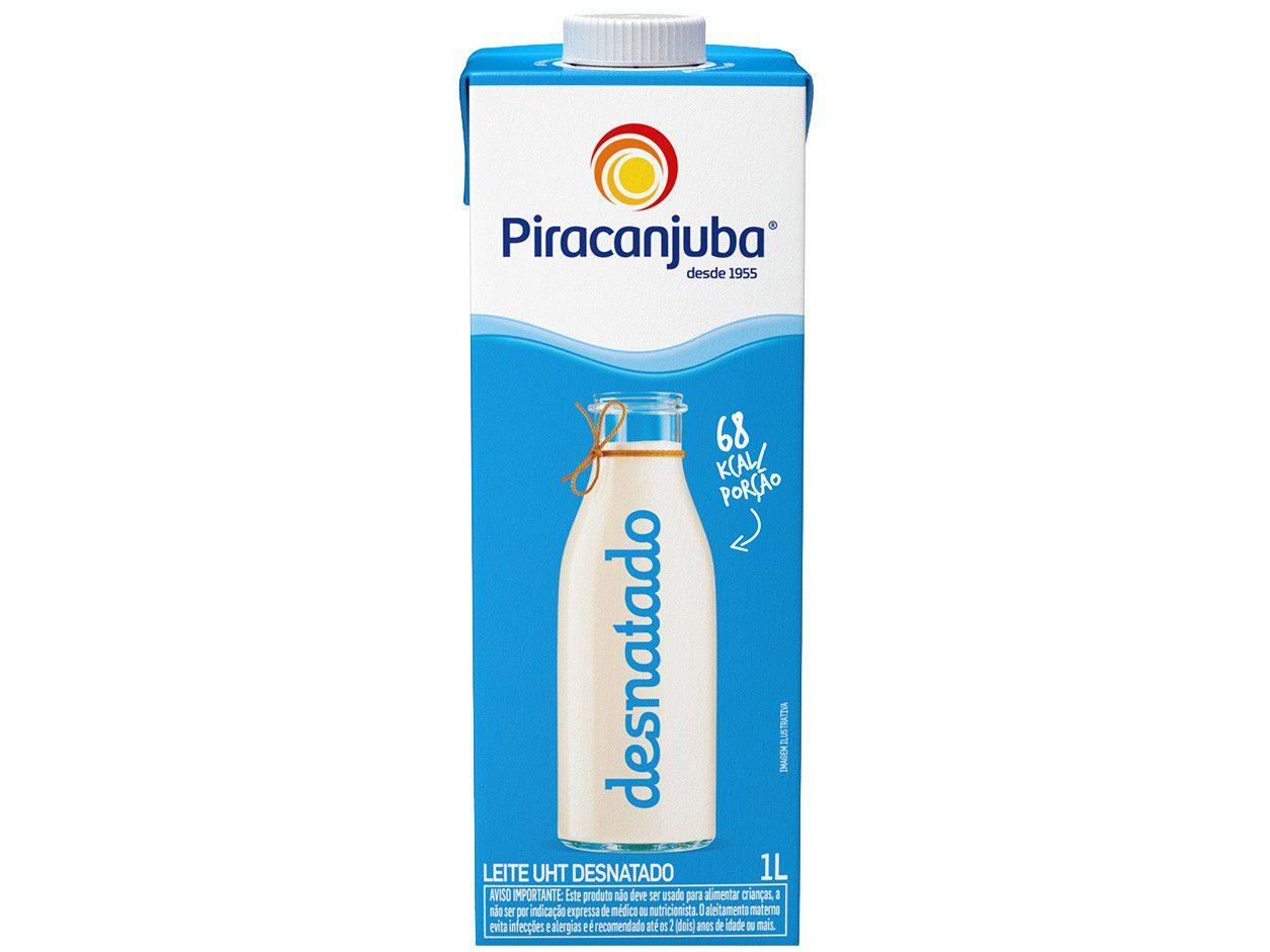 Leite Desnatado UHT Piracanjuba 1L