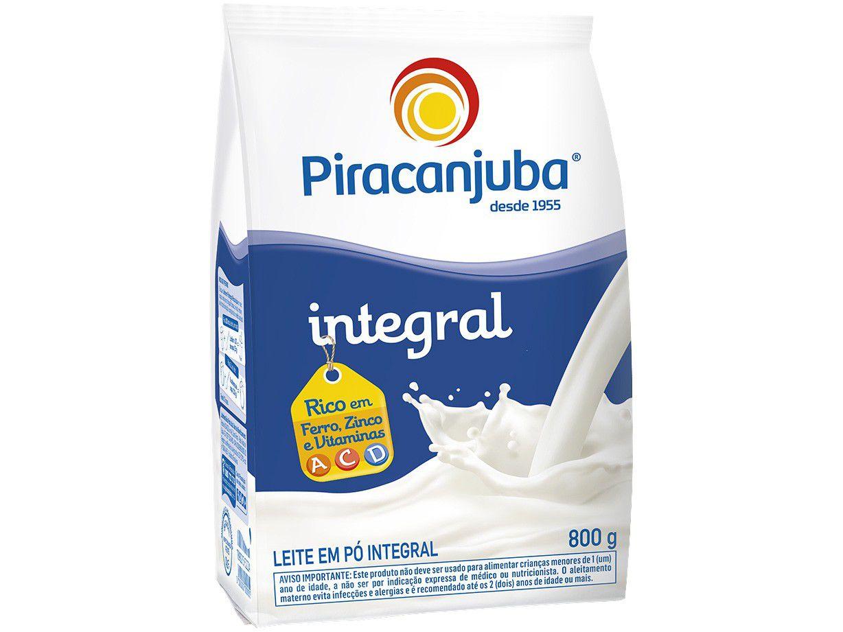 Leite em Pó de Vaca Integral Piracanjuba 800g