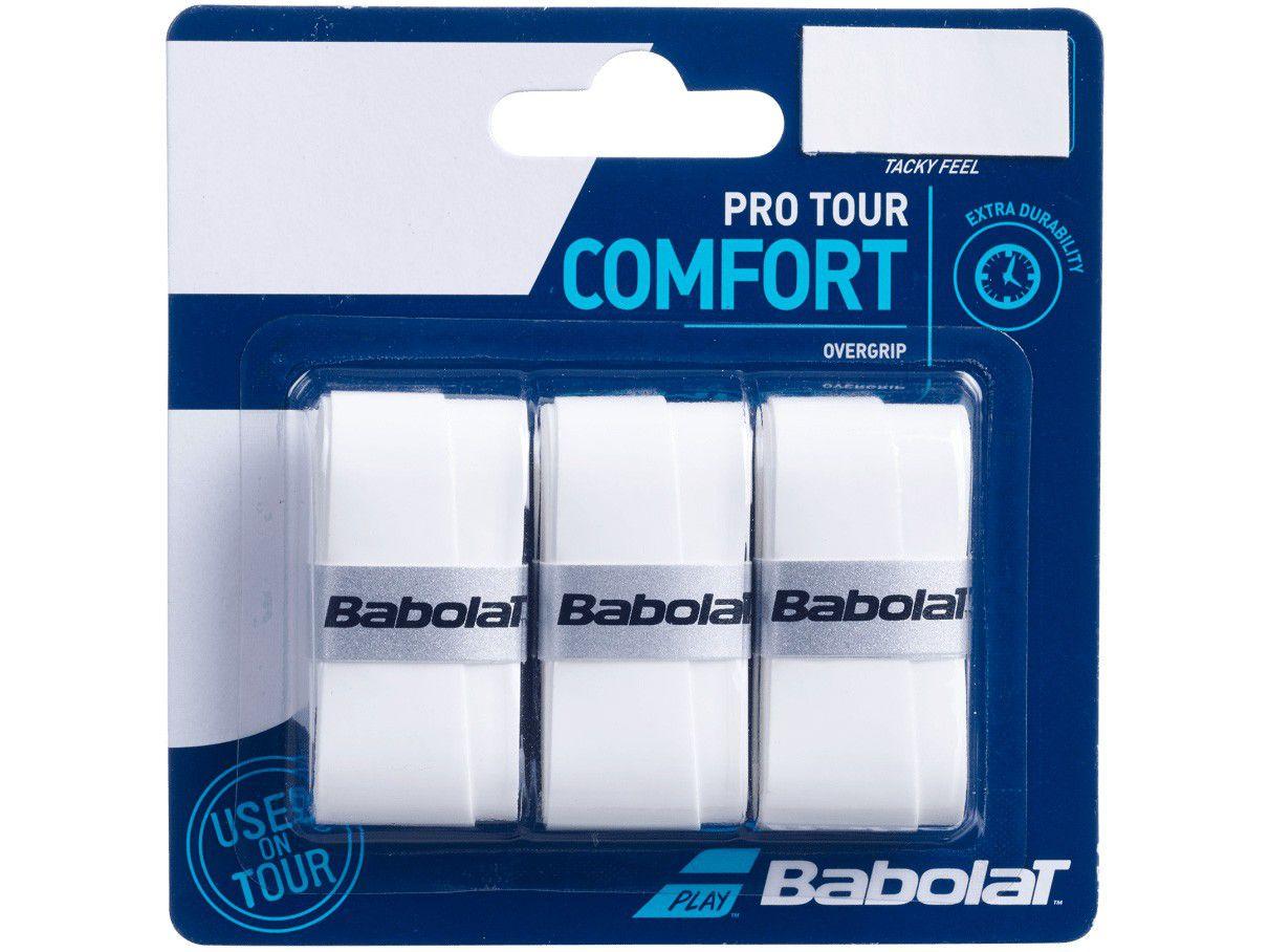 Overgrip Babolat Pro Tour Branco 3 Unidades