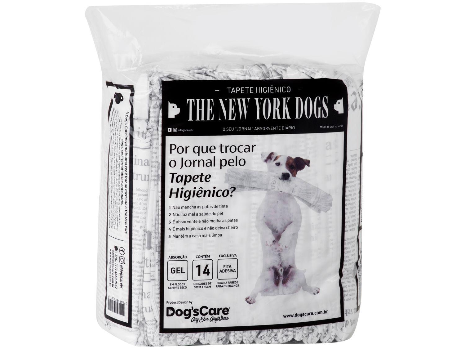 Tapete Higiênico Dogs Care The New York Dogs - 60x55cm 14 Unidades