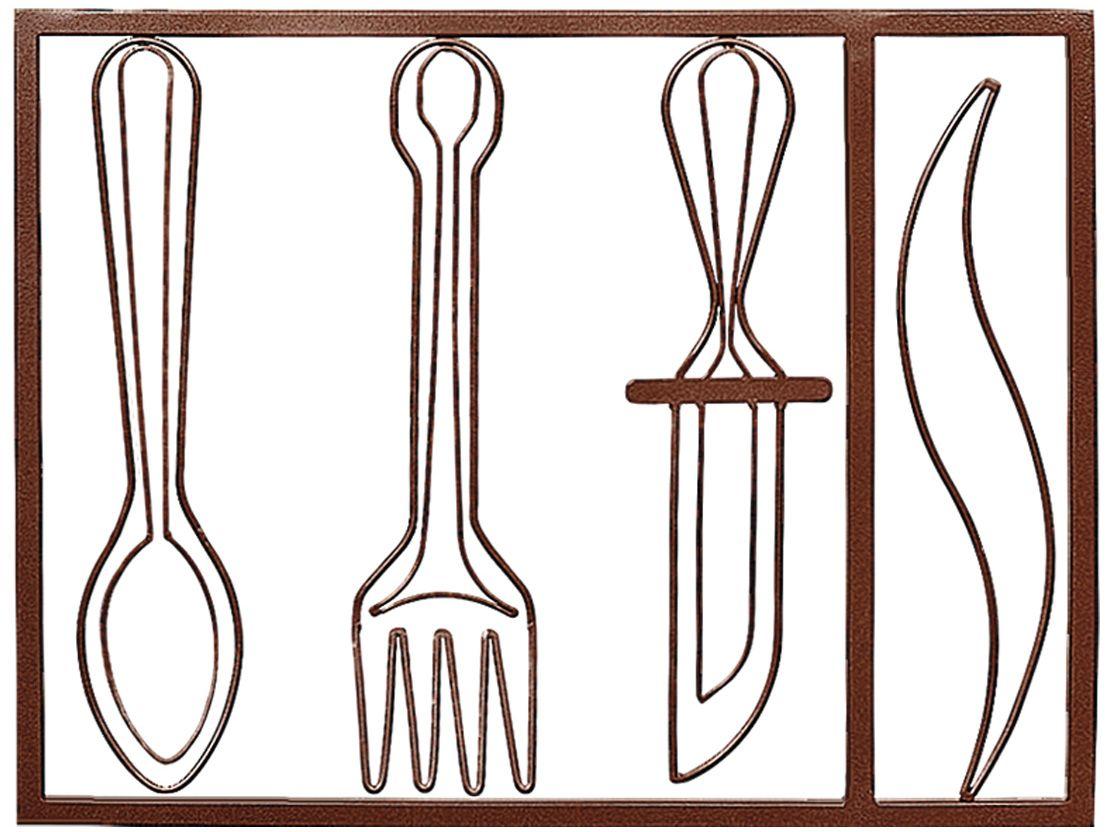 Quadro Decorativo Talheres 41x31cm Shangai