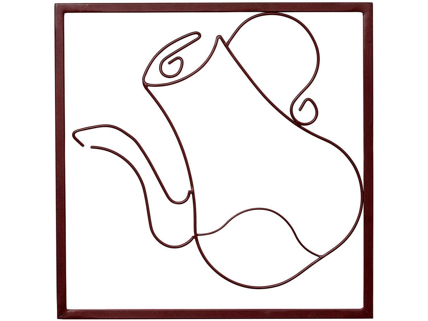 Quadro Decorativo Bule Café 33x33cm Shangai