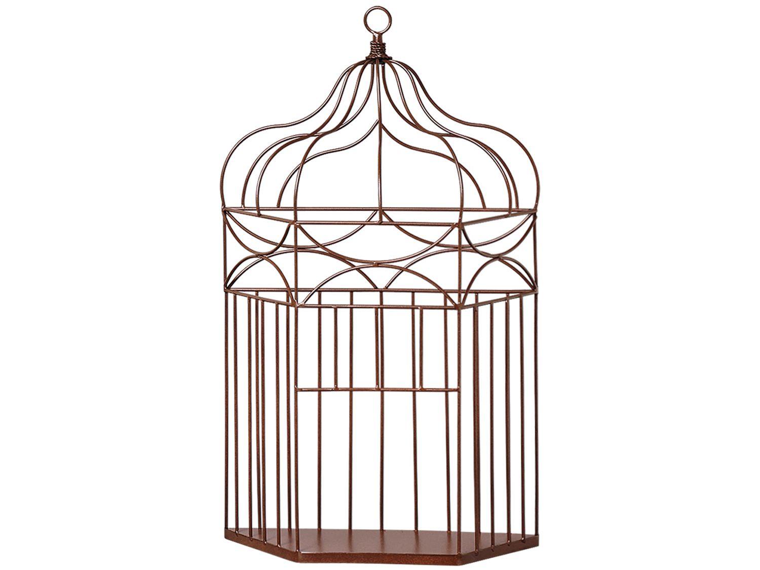 Gaiola Decorativa Florence I Shangai Marrom