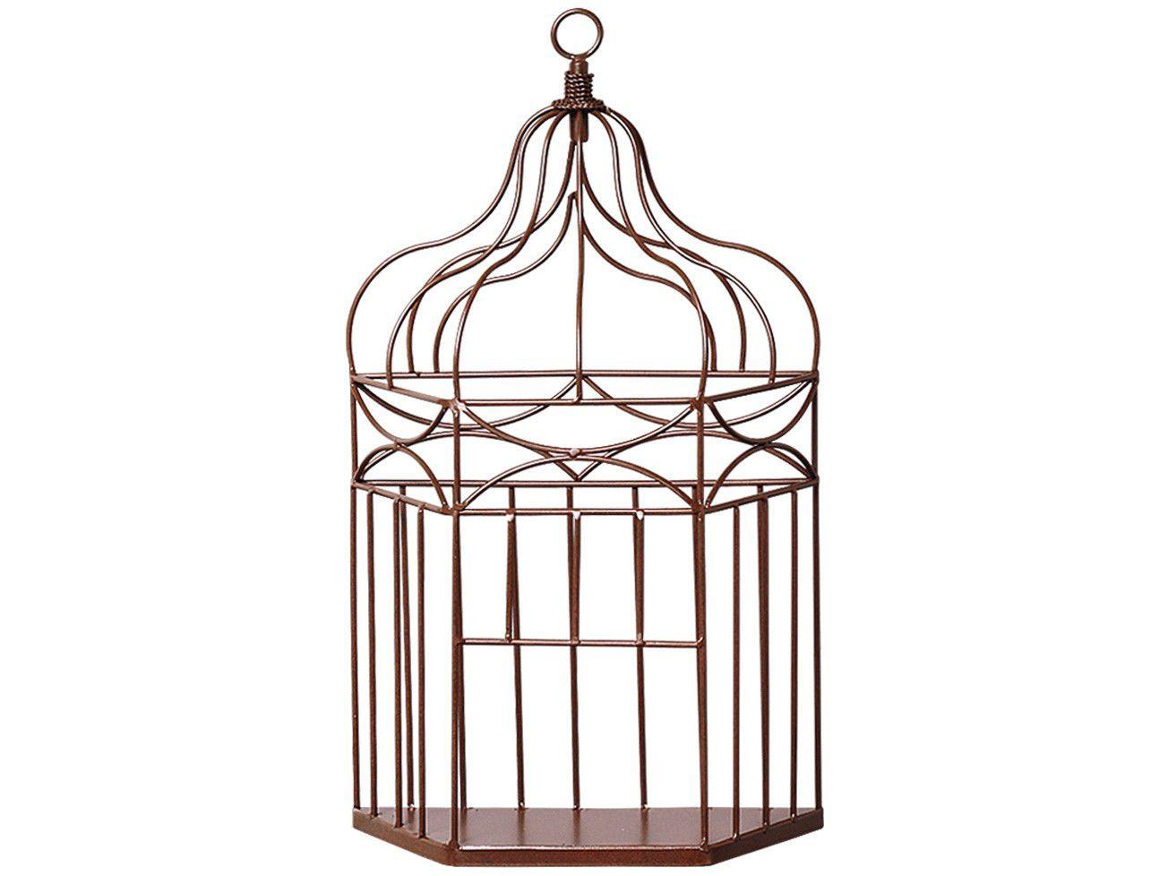 Gaiola Decorativa Florence II Shangai Marrom