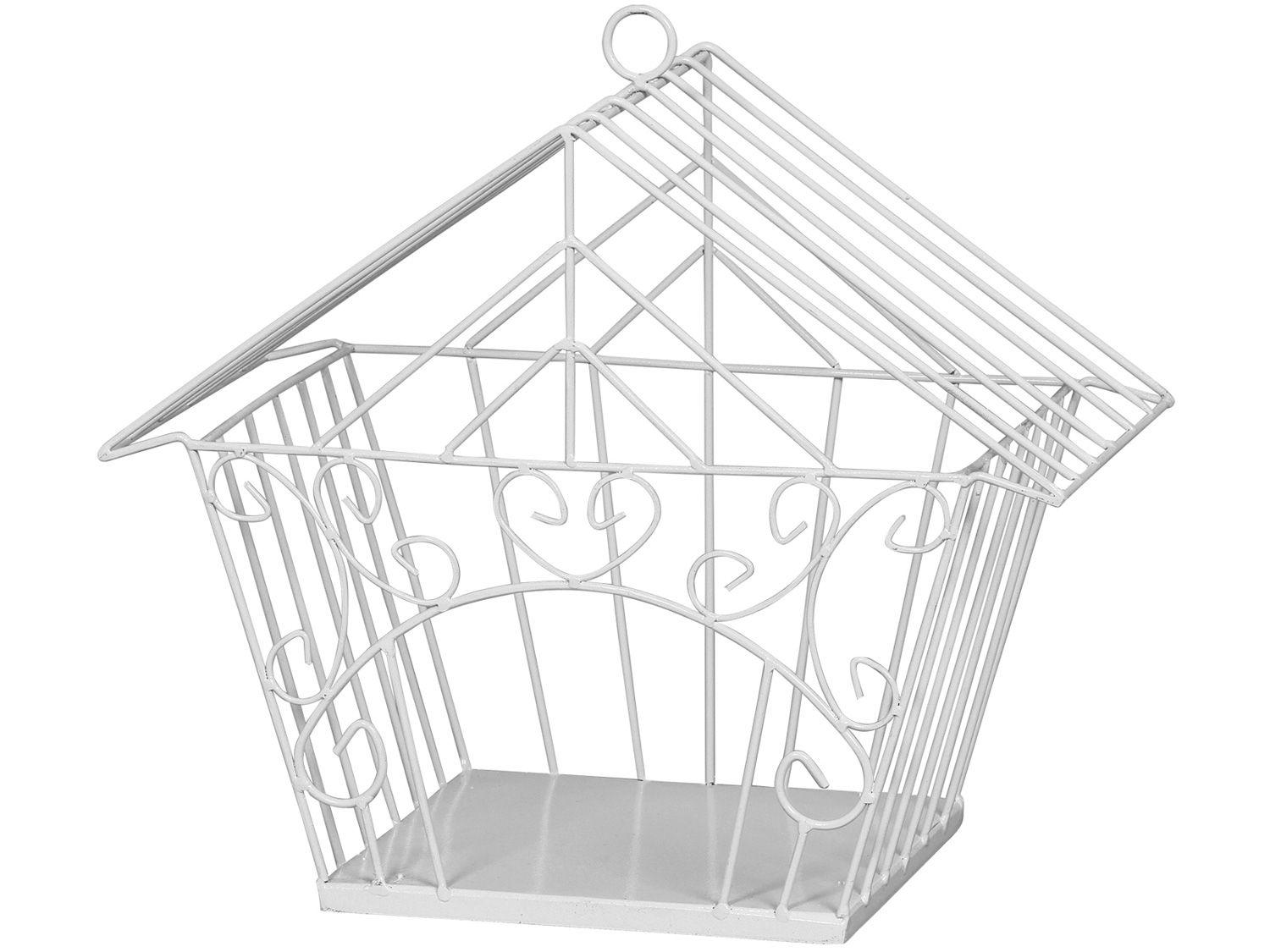 Gaiola Decorativa Casinha II Shangai Branca