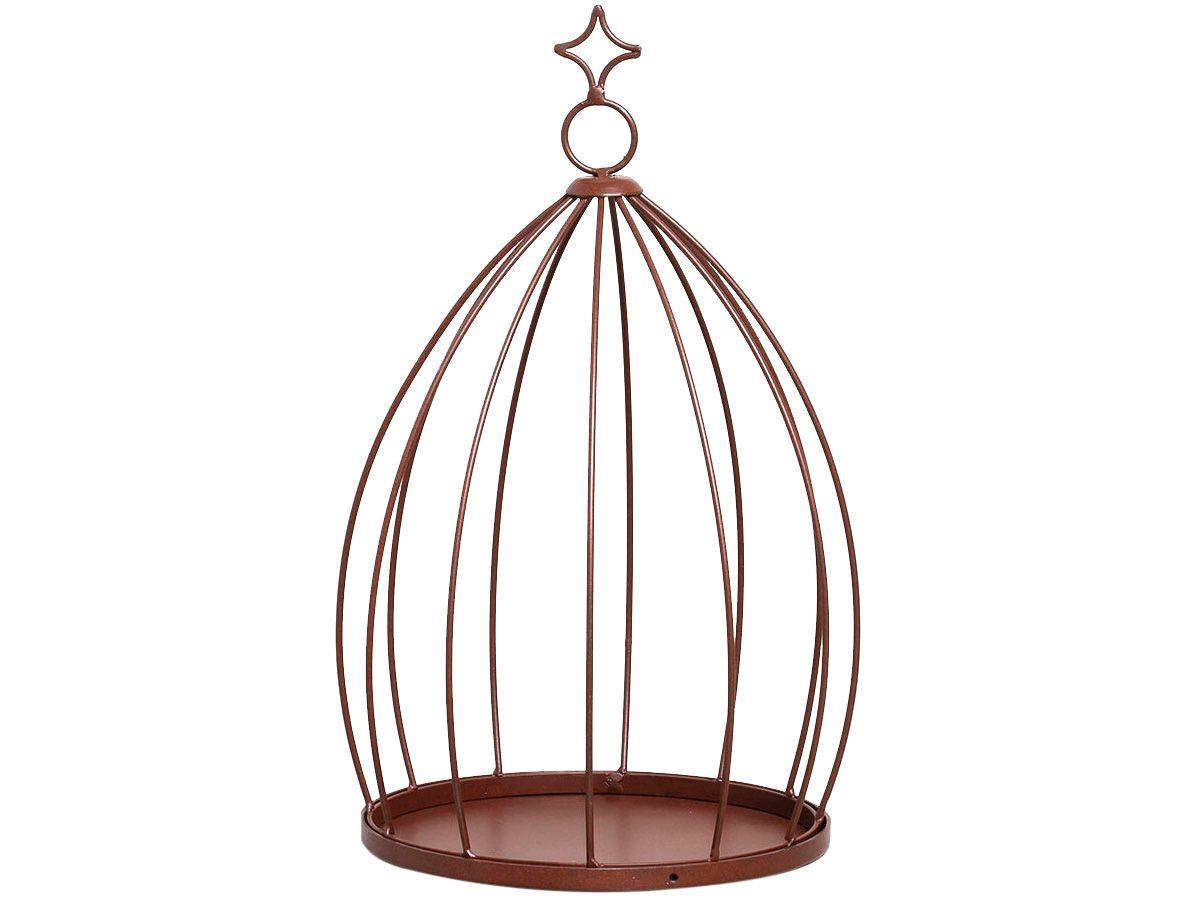 Comedouro Decorativo para Pássaros 23-833 - Shangai Marrom