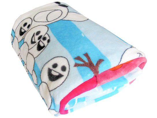 Manta Infantil Solteiro Jolitex Microfibra - Disney Frozen Azul