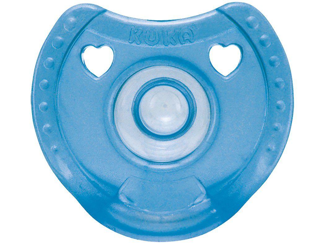 Chupeta Redondo Kuka Soft Comfort - Azul 6 Meses