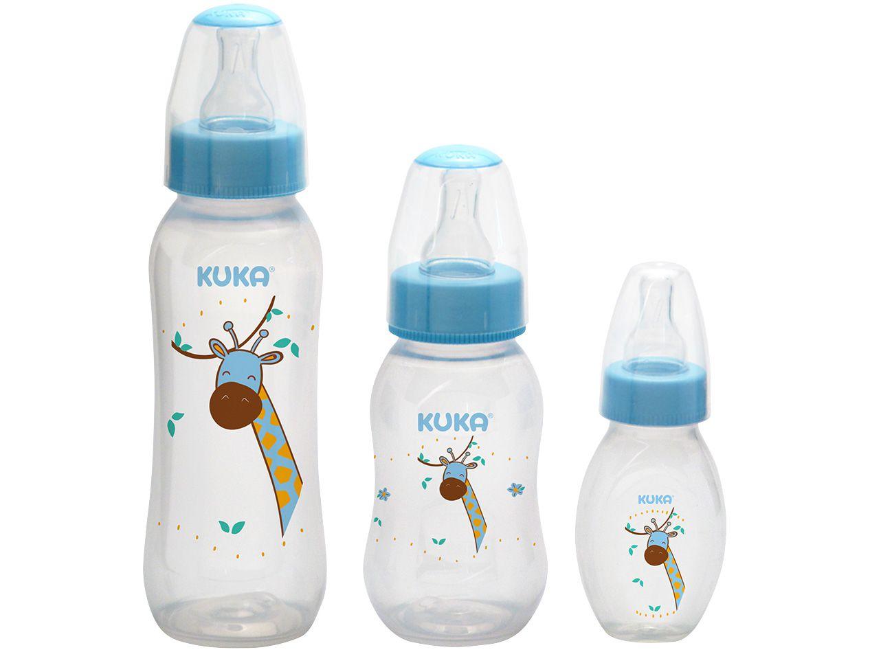 Kit Mamadeira Kuka Girafa Azul 3 Unidades