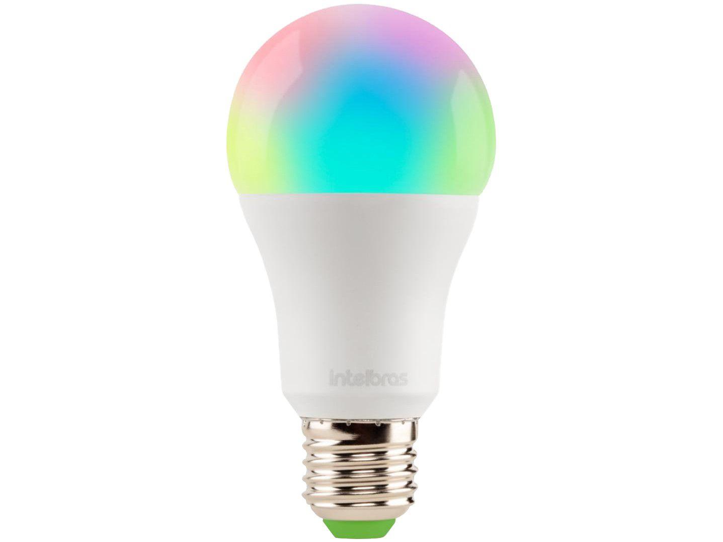 Lâmpada Inteligente Intelbras E27 RGB Dimerizável - 10W 6500K Izy EWS 410 compatível com Alexa