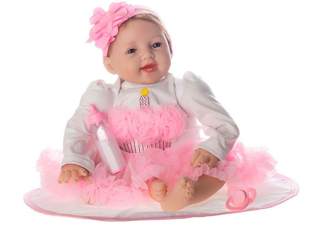 Bebê Reborn Enchanted Laura Baby 52cm - com Acessórios