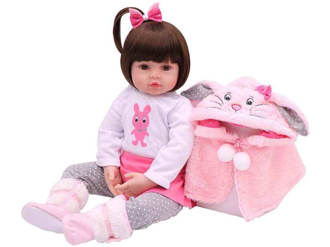 Boneca Reborn Sarinha 45cm com Acessórios - Laura Baby