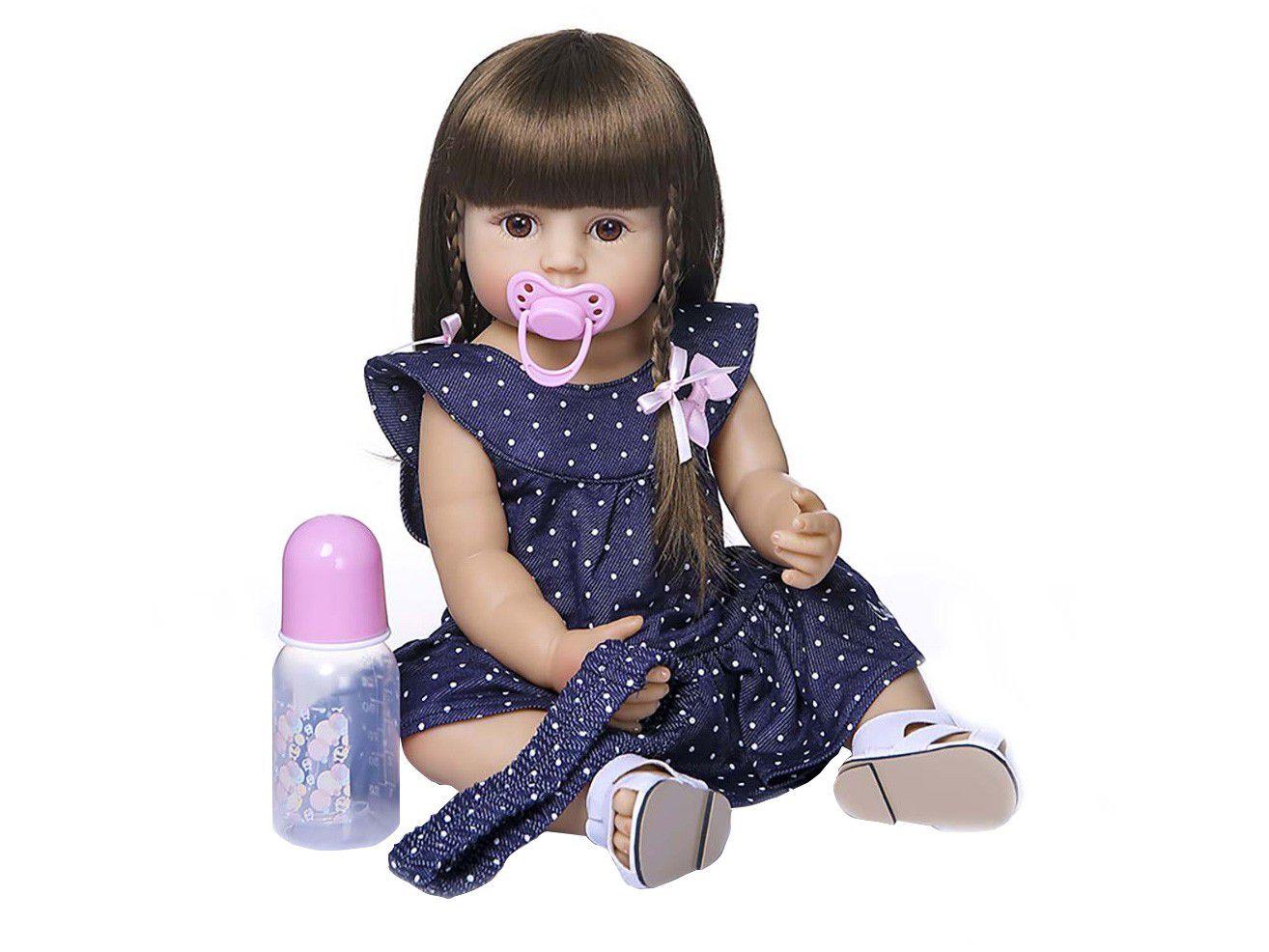 Bebê Reborn Princess Laura Baby 45cm - com Acessórios