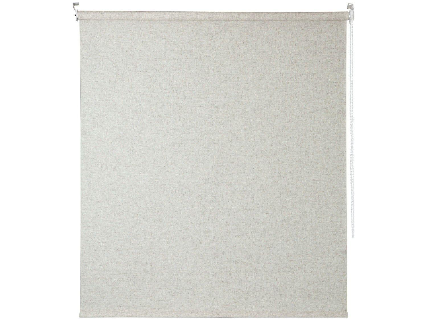 Persiana Rolô Tecido Bege 100x220cm - Evolux Linho