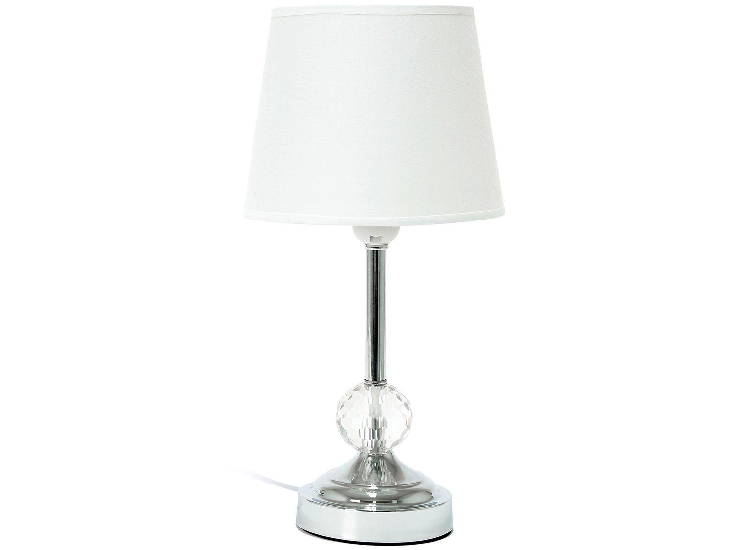 Abajur de Mesa Metal e Cristal Inova D186126