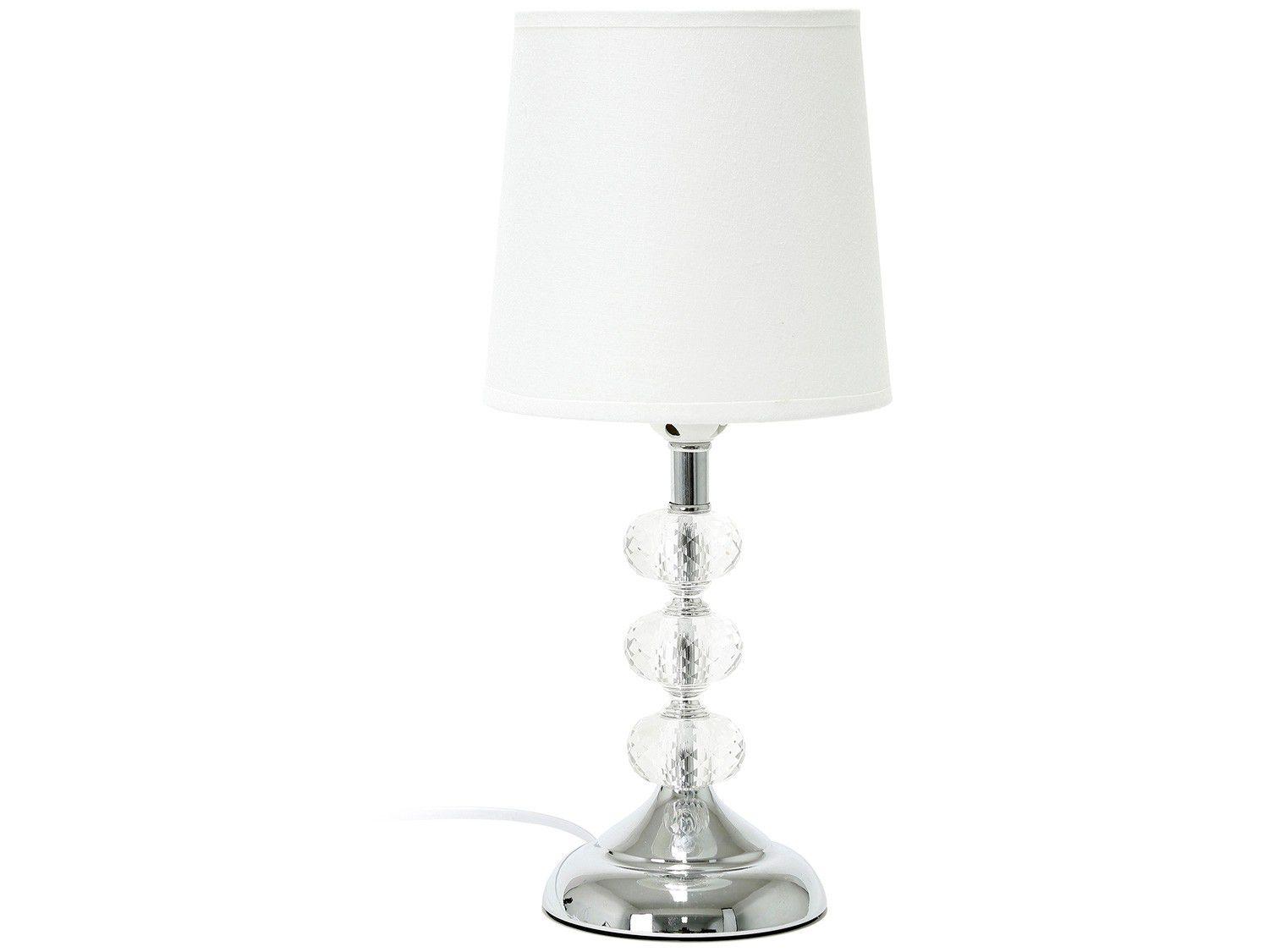 Abajur de Mesa Metal e Cristal Inova D186129