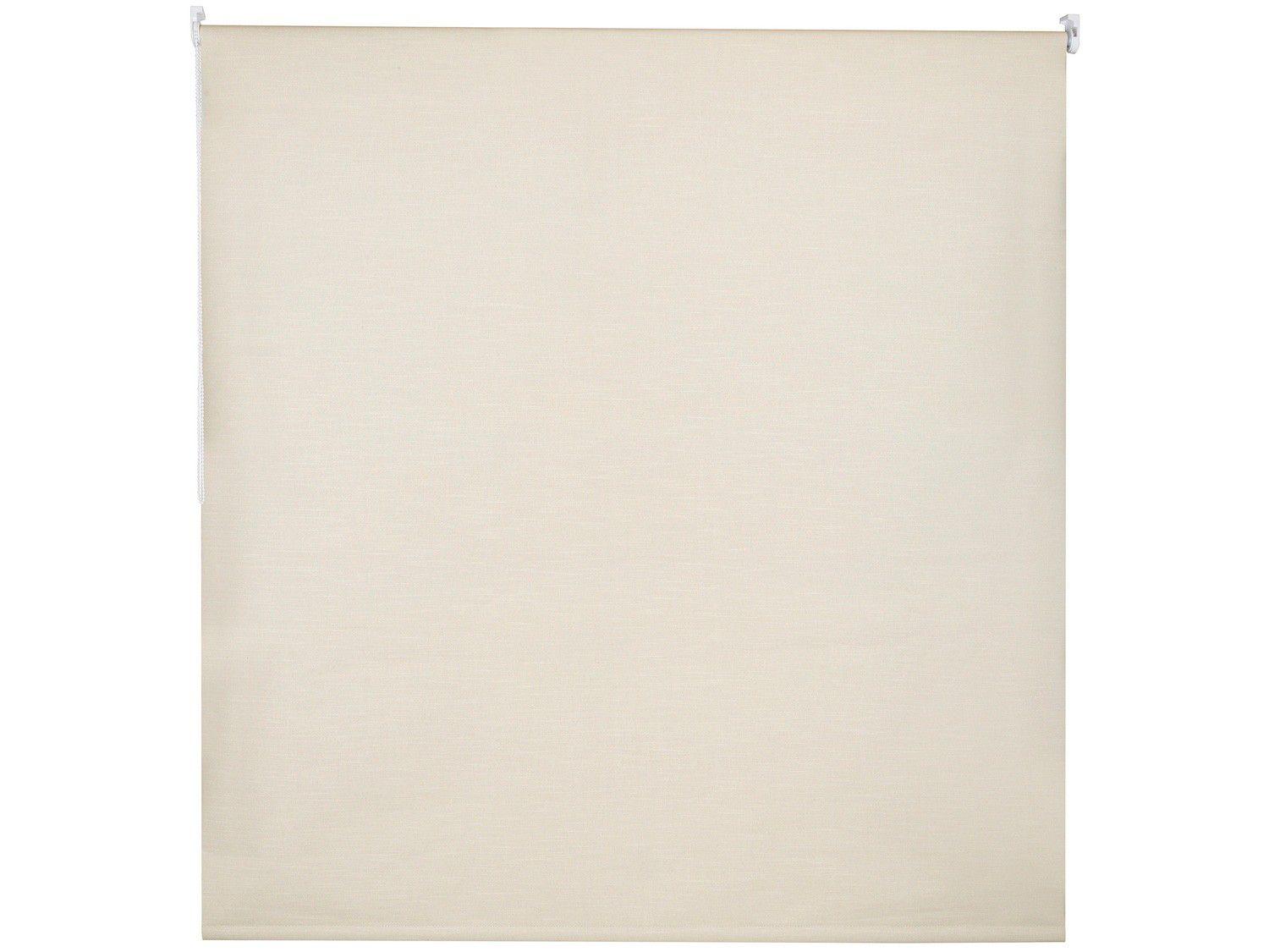 Persiana Rolô Tecido Blackout Bege 140x160cm - Evolux