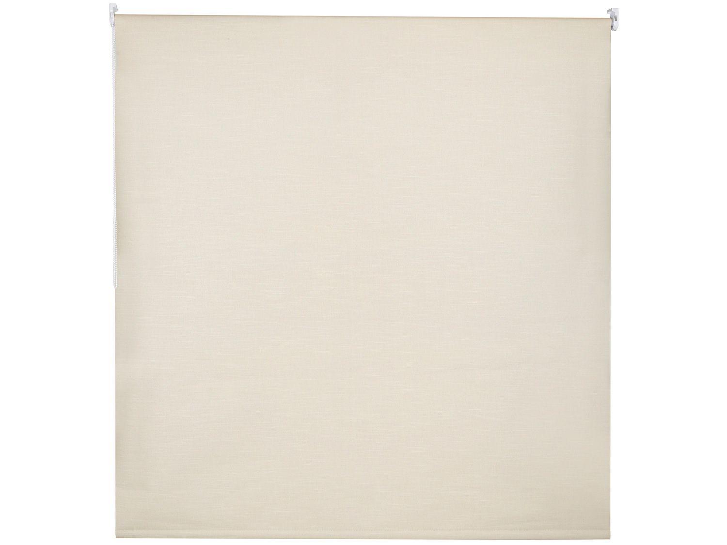 Persiana Rolô Tecido Blackout Bege 160x160cm - Evolux