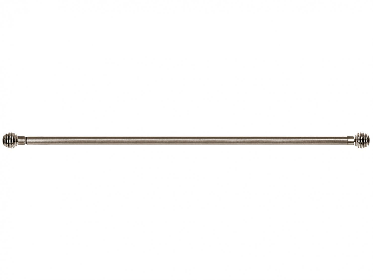 Varão de Cortina Extensível 1,60m a 3,00m 25/28mm - Evolux Ponteira Esfera Ouro Velho