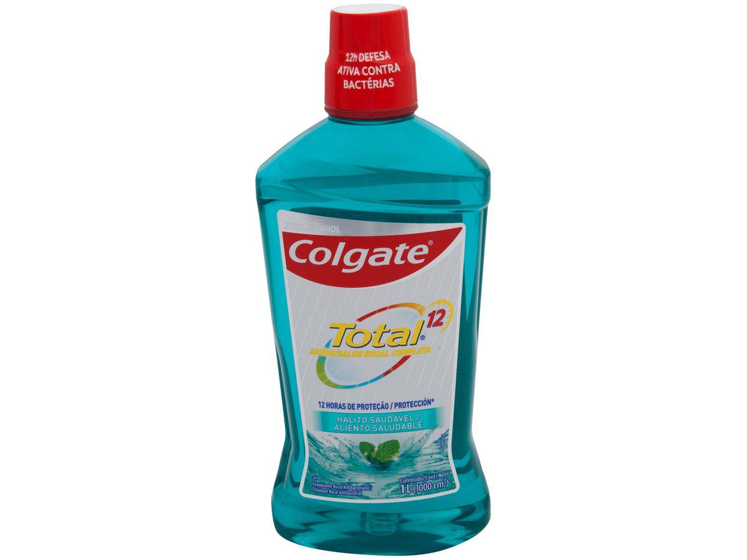 Enxaguante Bucal Colgate sem Álcool - Total 12 Professional Hálito Saudável 1L