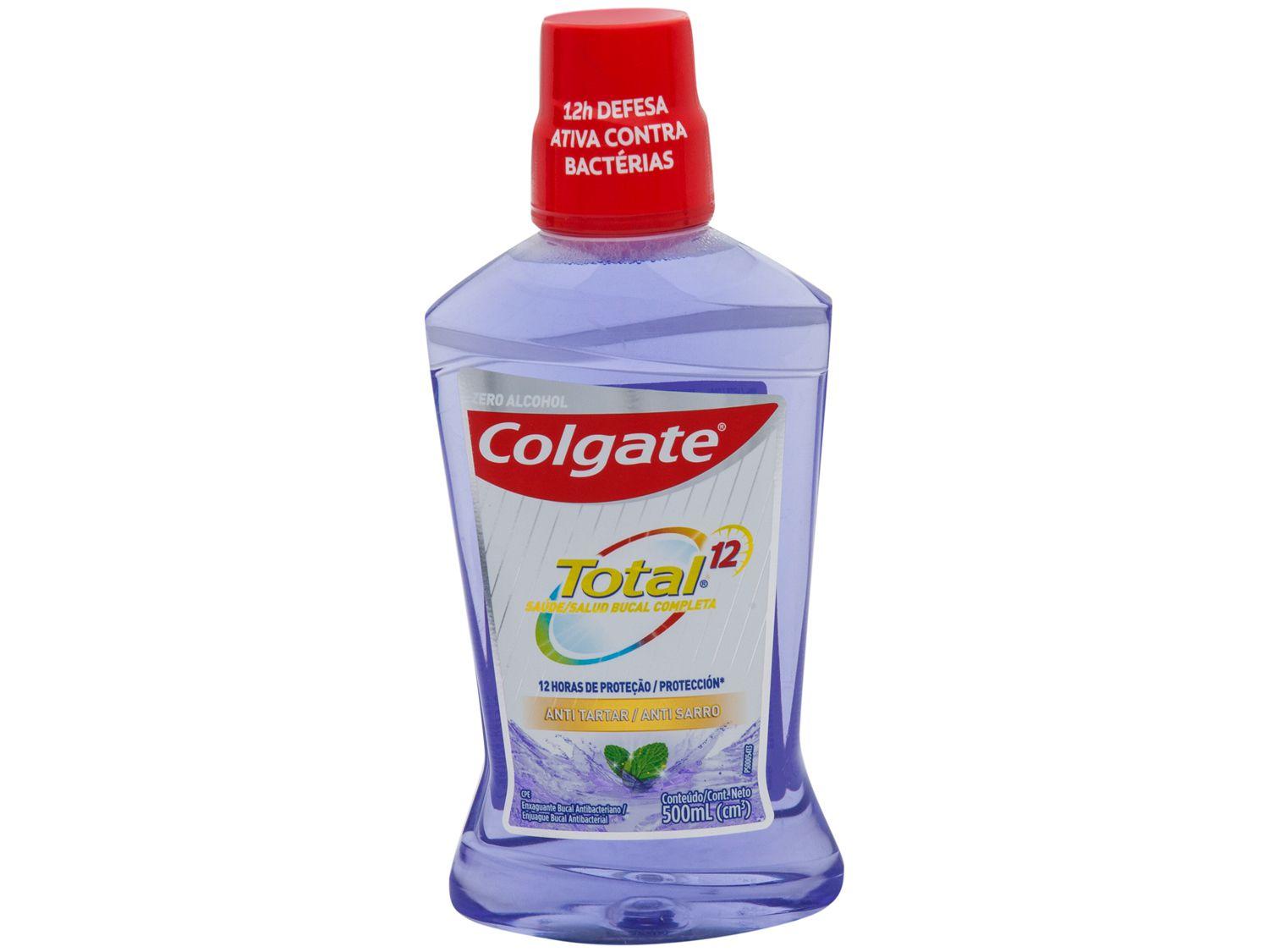 Enxaguante Bucal Colgate sem Álcool Total 12 - Anti Tartar 500ml