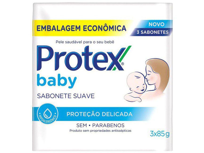 Sabonete em Barra Infantil Protex Baby 85g - 3 Unidades