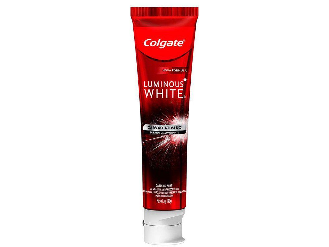 Creme Dental Clareador Colgate Luminous White - Carvão Ativado 140g