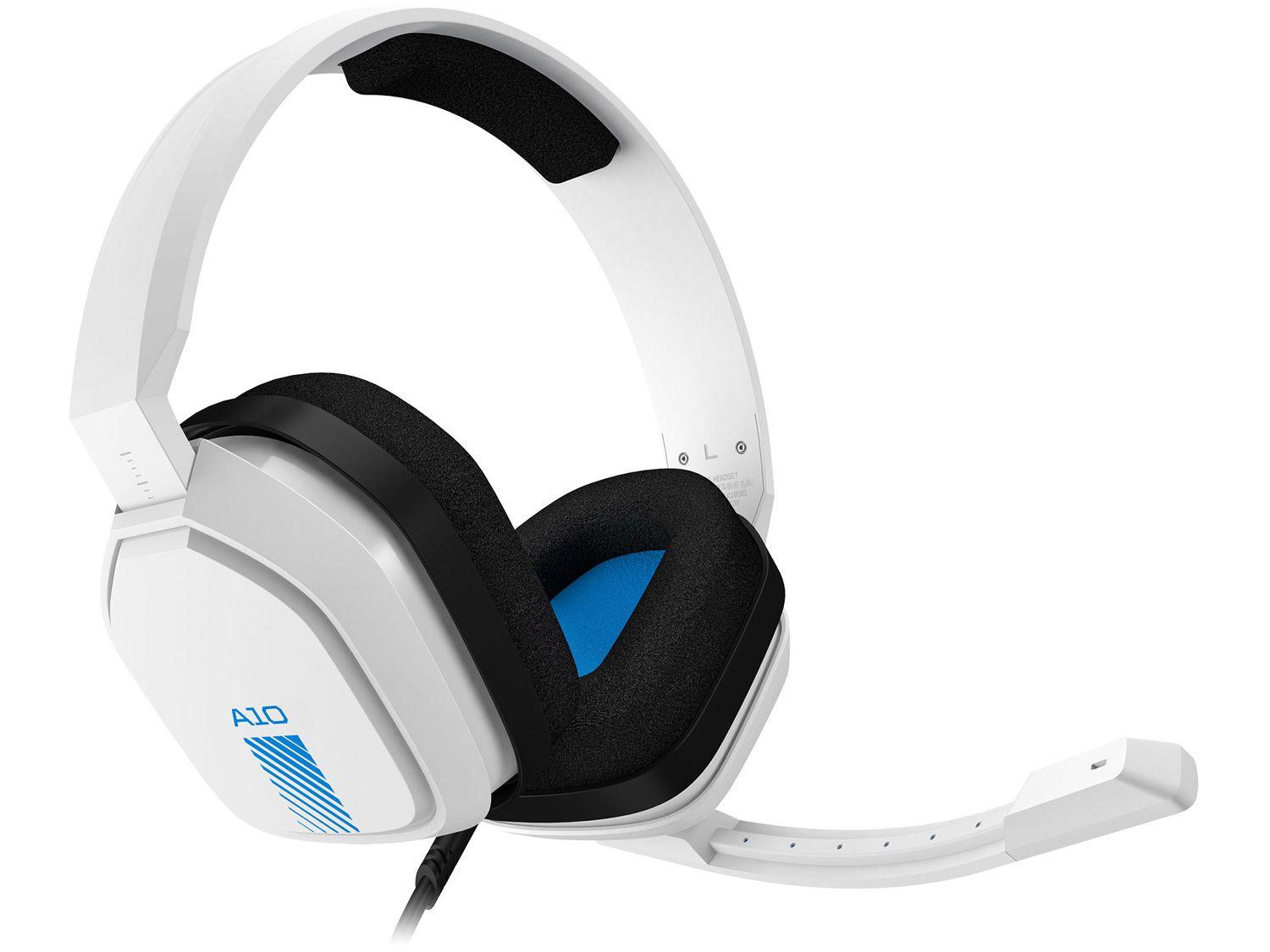 Headset Gamer Astro A10 PS4 Xbox One PC MAC - Nintendo Switch 2.0 Branco e Azul