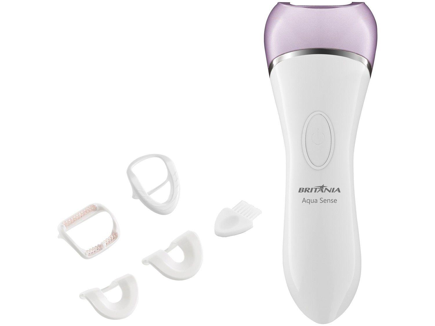 Depilador Elétrico Britânia Aqua Sense BDP02RX - sem Fio Seco e Molhado 2 Velocidades