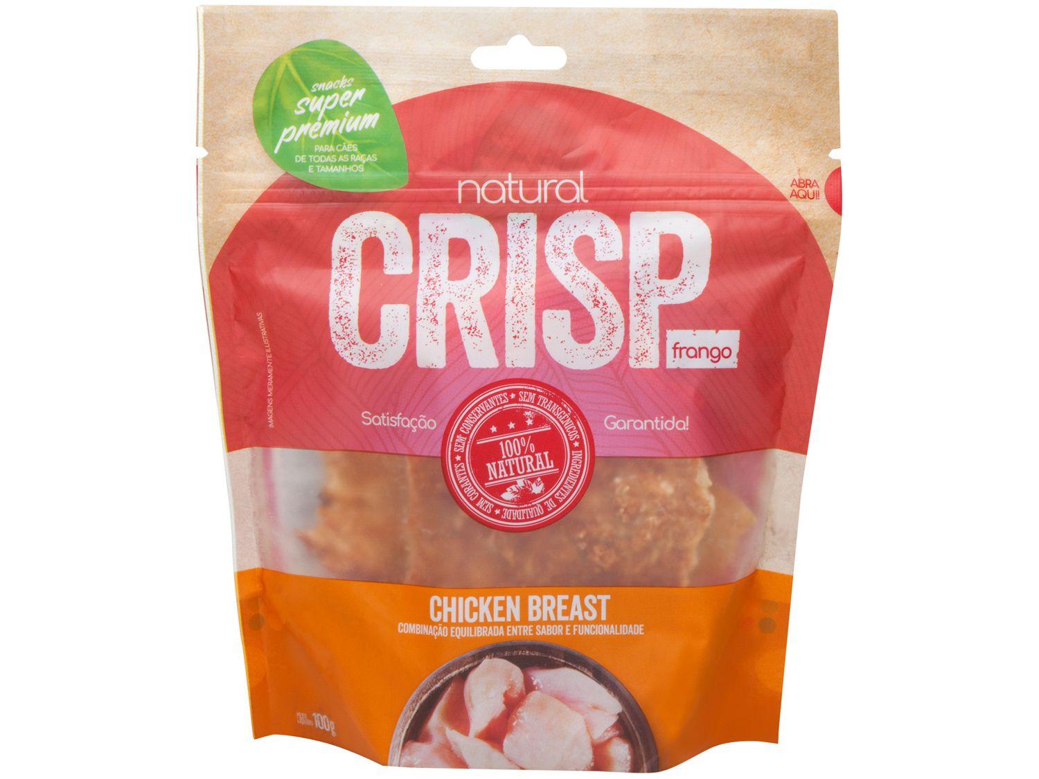Petisco Natural para Cachorro Adulto Natural Crisp - Chicken Breast Frango 100g