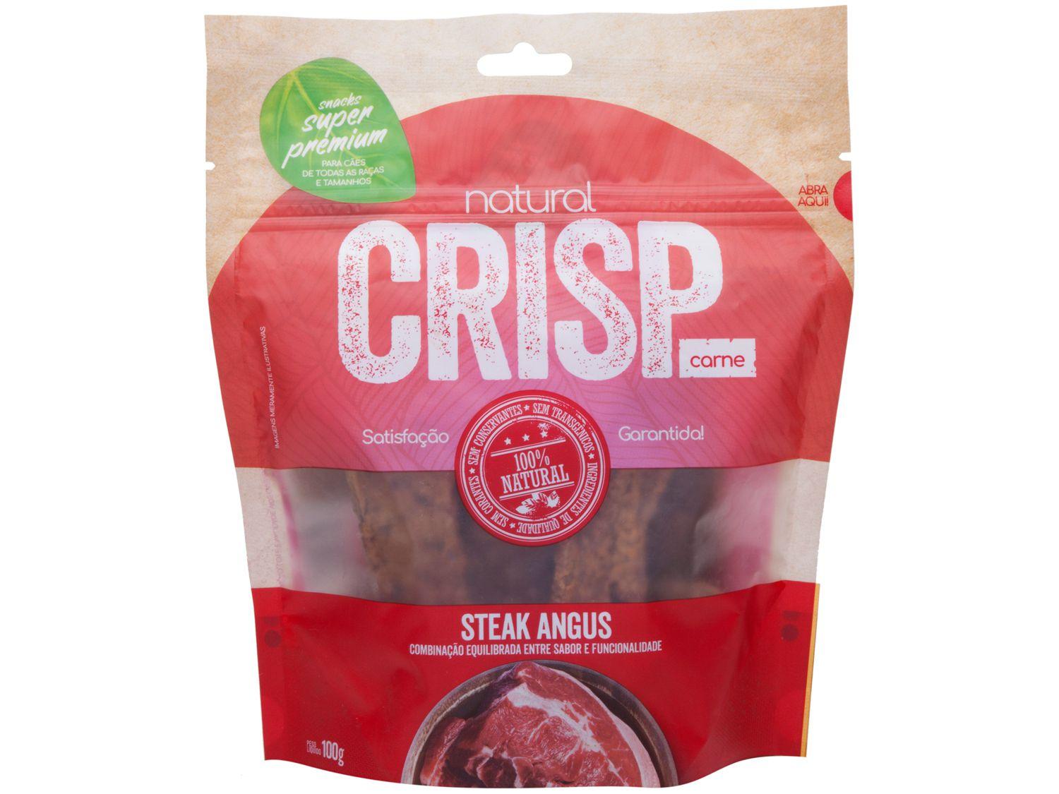 Petisco para Cachorro Adulto Natural Crisp - Steak Angus 100g