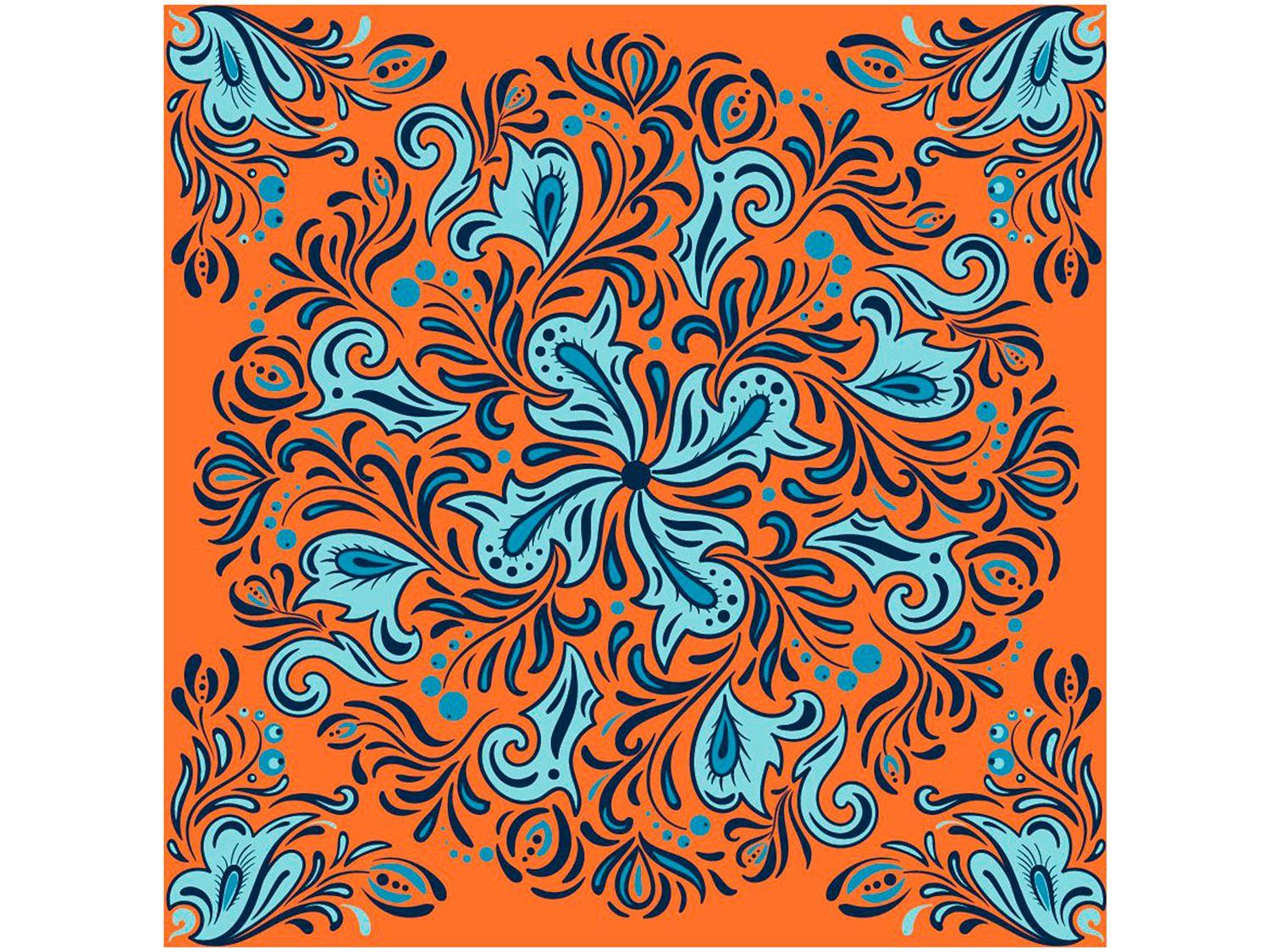 Adesivo de Azulejo Abstrato PVC Adesif N1905768 - 15x15cm 8 Unidades