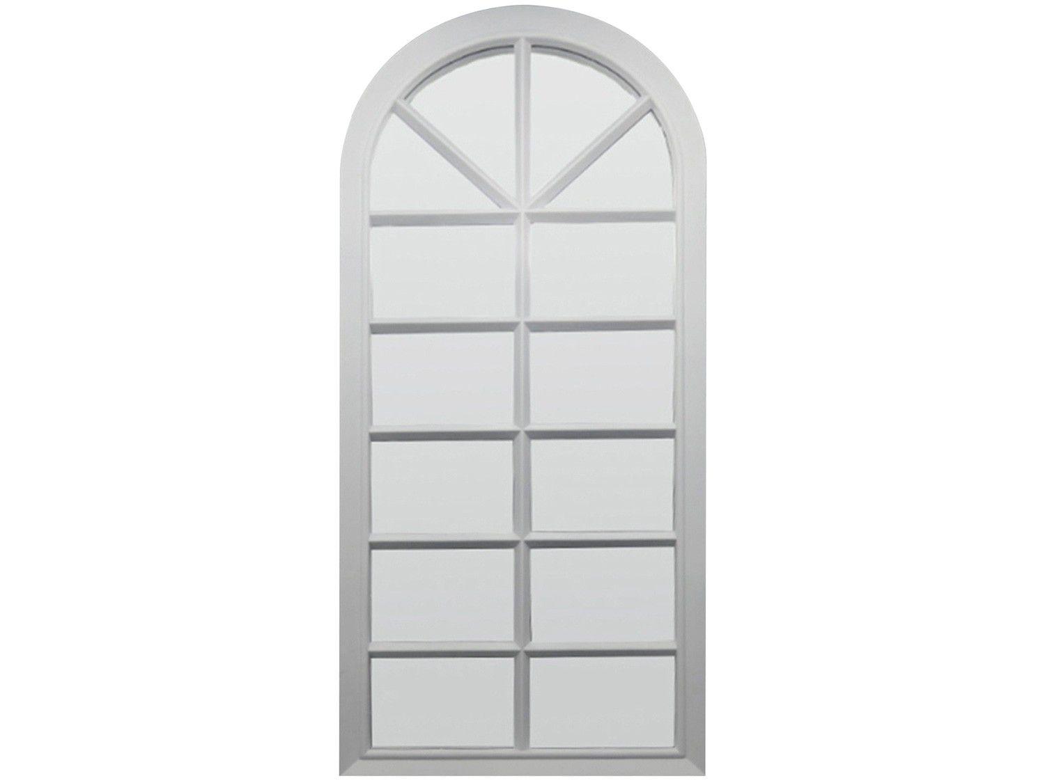 Espelho Decorativo Retangular com Moldura - de Parede Branco 76x33cm Inova Veneza