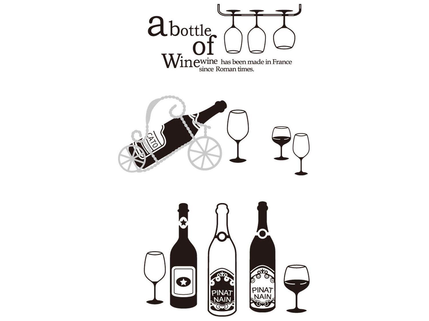 Adesivo de Parede Enocultura PVC Adesif Vinho - 90x60cm