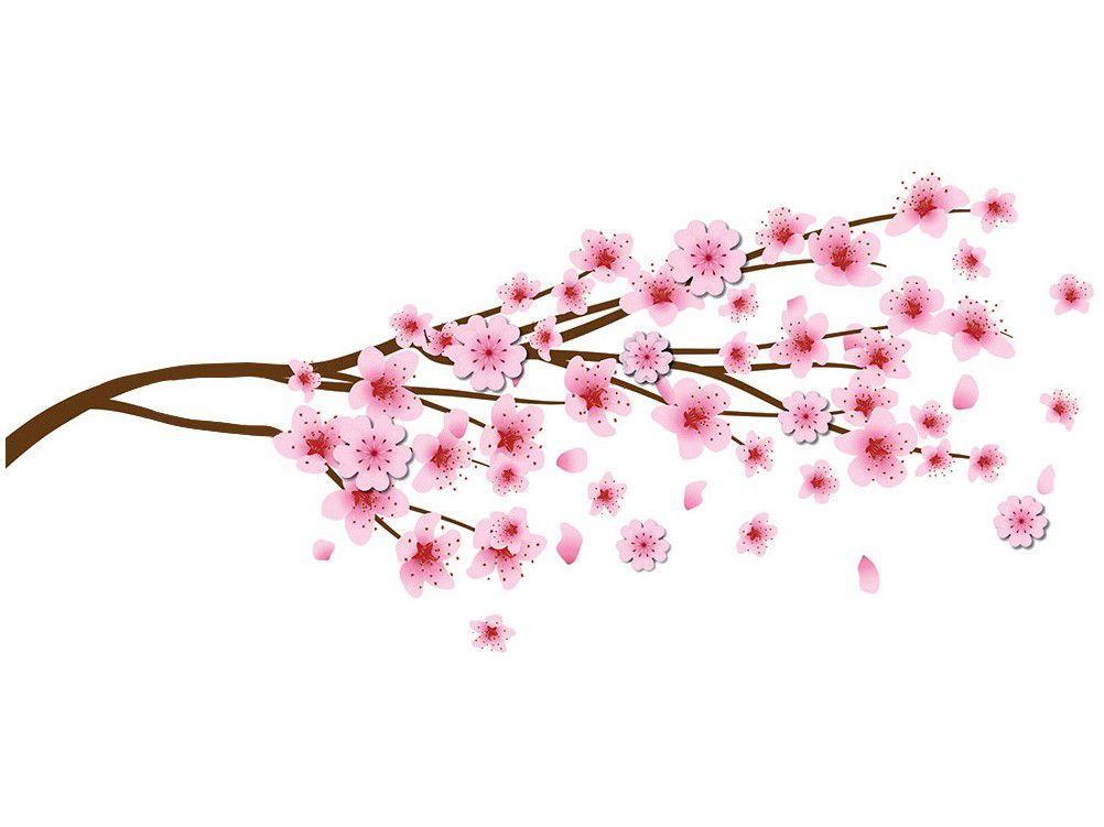 Adesivo Decorativo 3D Floral PVC e EVA Adesif - Flor de Pêssego