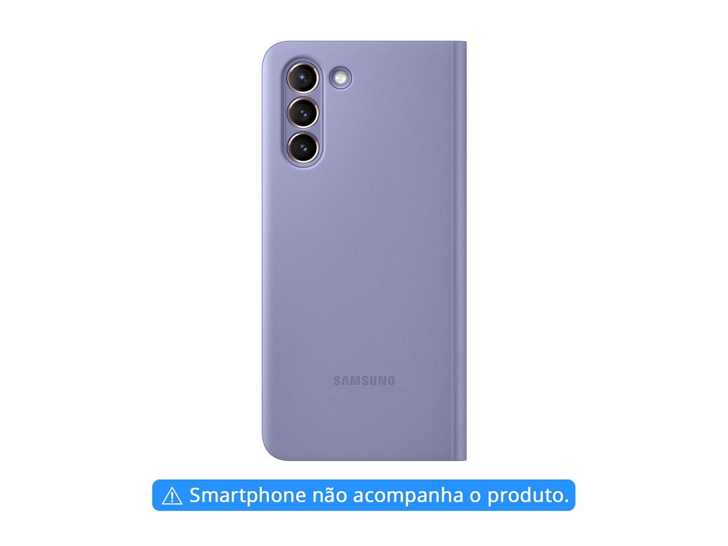 Capa de Celular para Galaxy S21 Samsung Smart Clear View Violeta Original