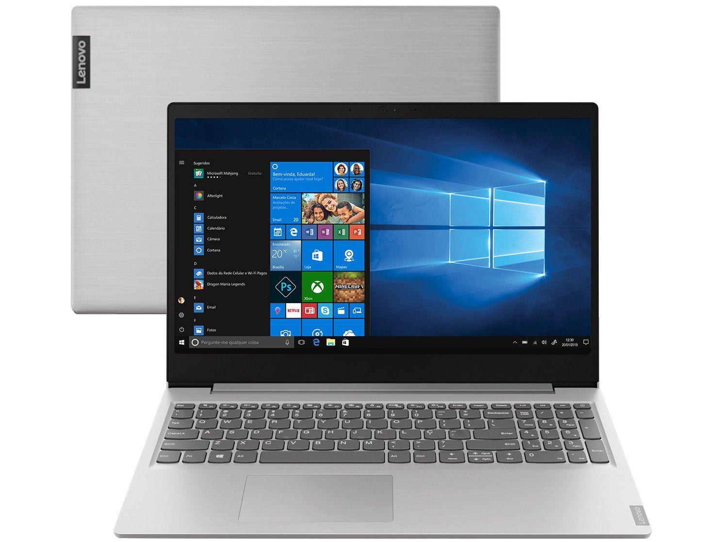 Notebook Lenovo Ideapad S145 82DJ0003BR Intel Core - i5 8GB 256GB SSD LCD 15.6" HD Windows 10