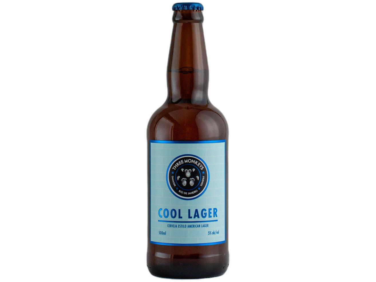 Cerveja Three Monkeys Beer American Lager 500ml