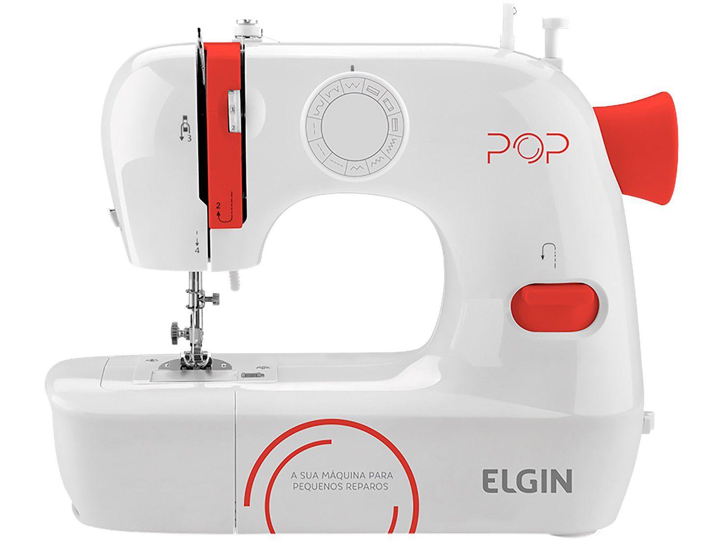 Máquina de Costura Elgin POP BL-1009 Portátil - Eletrônica 9 Pontos