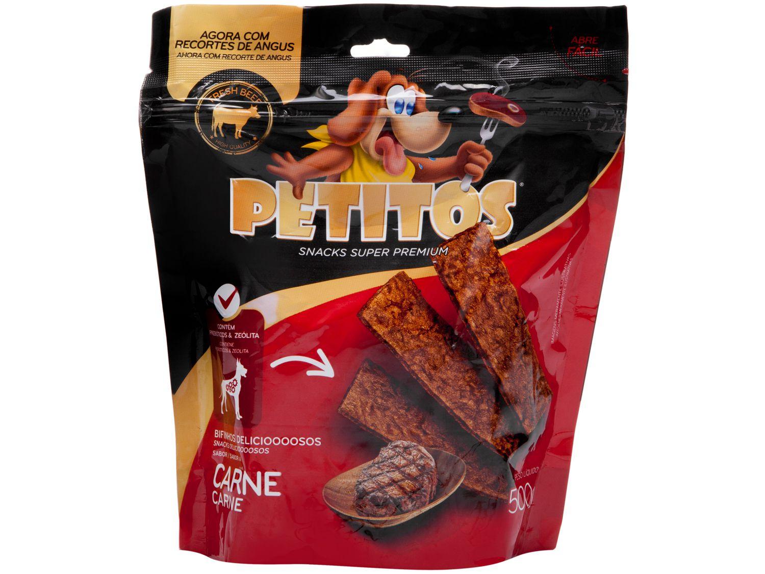 Bifinho para Cachorro Petitos Carne 500g