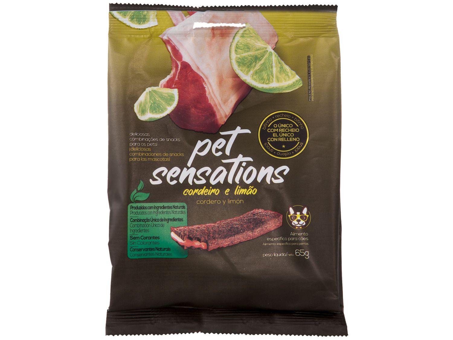 Bifinho para Cachorro Todas as Idades - Pet Sensations Cordeiro e Limão 65g