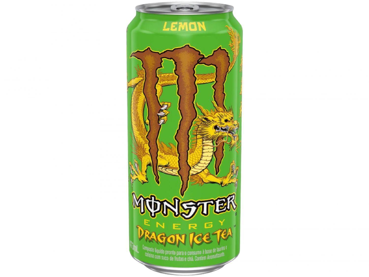 Bebida Energética Monster Dragon Ice Tea - Limão 473ml