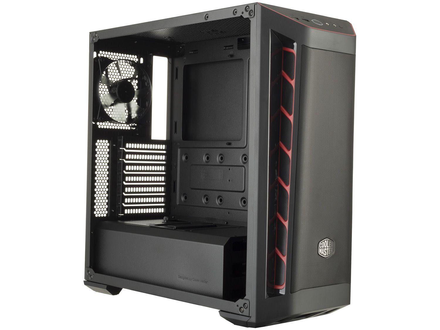 Gabinete Gamer Cooler Master MasterBox MB511 TG - Mid Tower ATX 1 FAN Preto