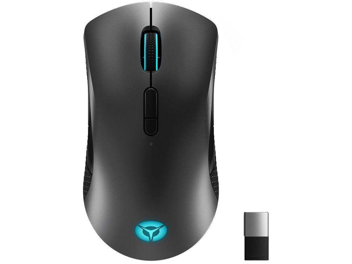 Mouse Gamer sem Fio Lenovo Óptico 16000DPI - 9 Botões M600 Preto