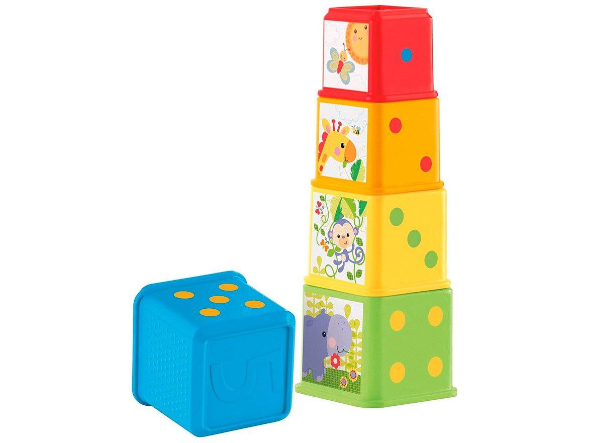 Blocos de Montar Fisher-Price Meus Primeiros - Blocos De Animaizinhos Mattel 5 Peças