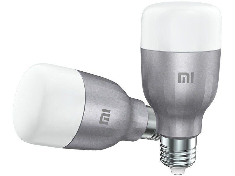 Lâmpada Inteligente Xiaomi E27 RGB 10W Mi LED - Smart Bulb Wi-Fi compatível com Alexa 2 Unidades