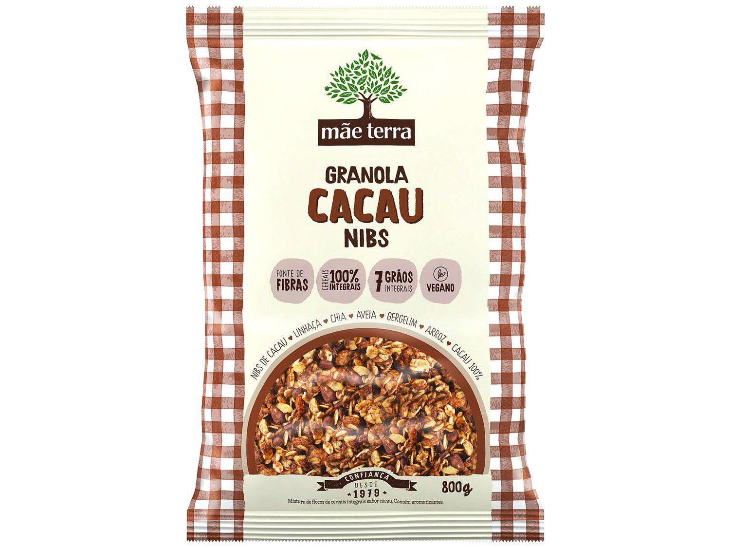 Granola Mãe Terra Integral Cacau Nibs 800g