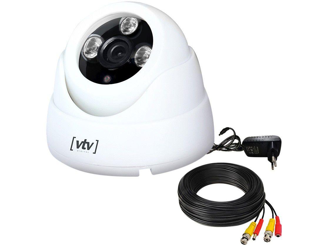 Kit com 1 Câmera de Segurança VTV Digital - Dome Full HD Interna Visão Noturna VTV-021